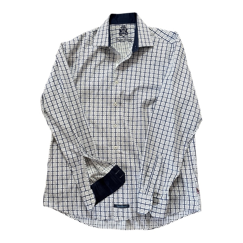 English Laundry Men's Shirt - Blue and White NWOT!!!!